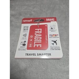 Retreev Luggage Smart Tag,  Fragile Red Travel Tag, Airport Protection New